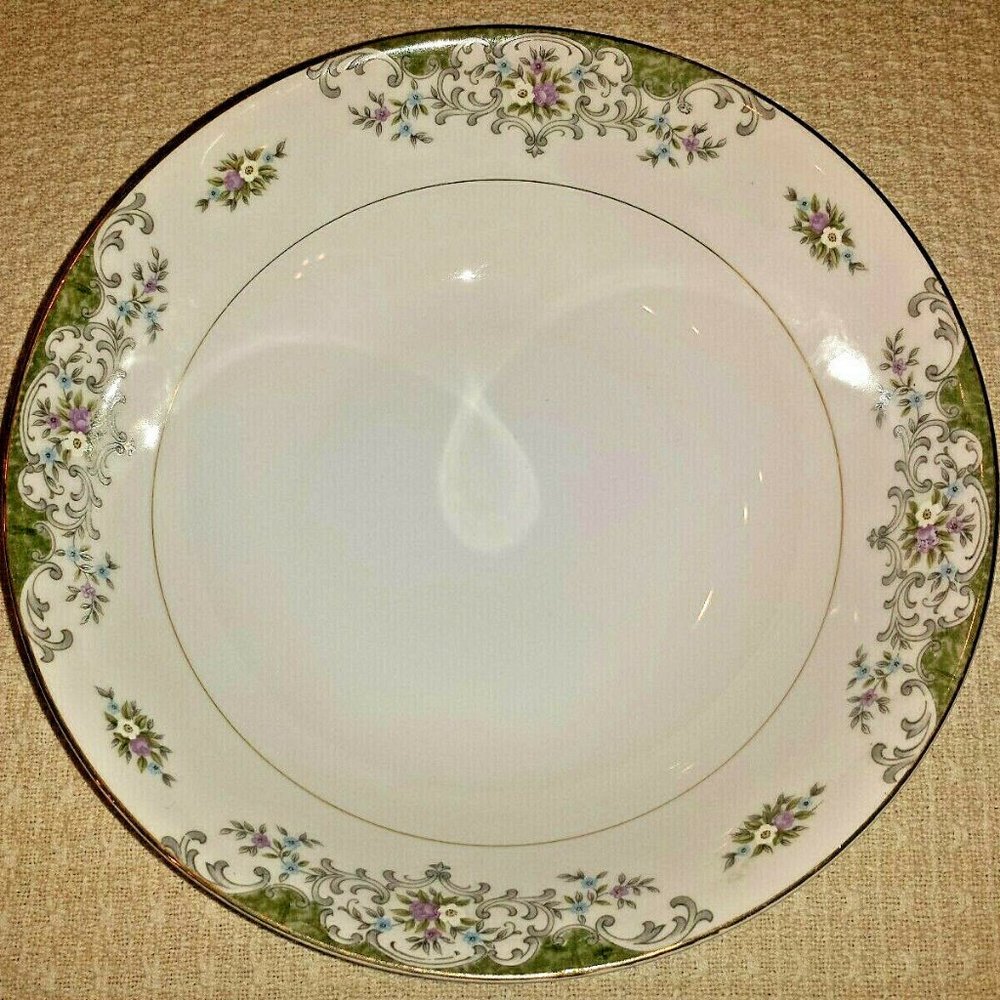 Elegant MIMOSA Fine China Victorienne Serving Bowl Floral 9" Diameter Gold Trim